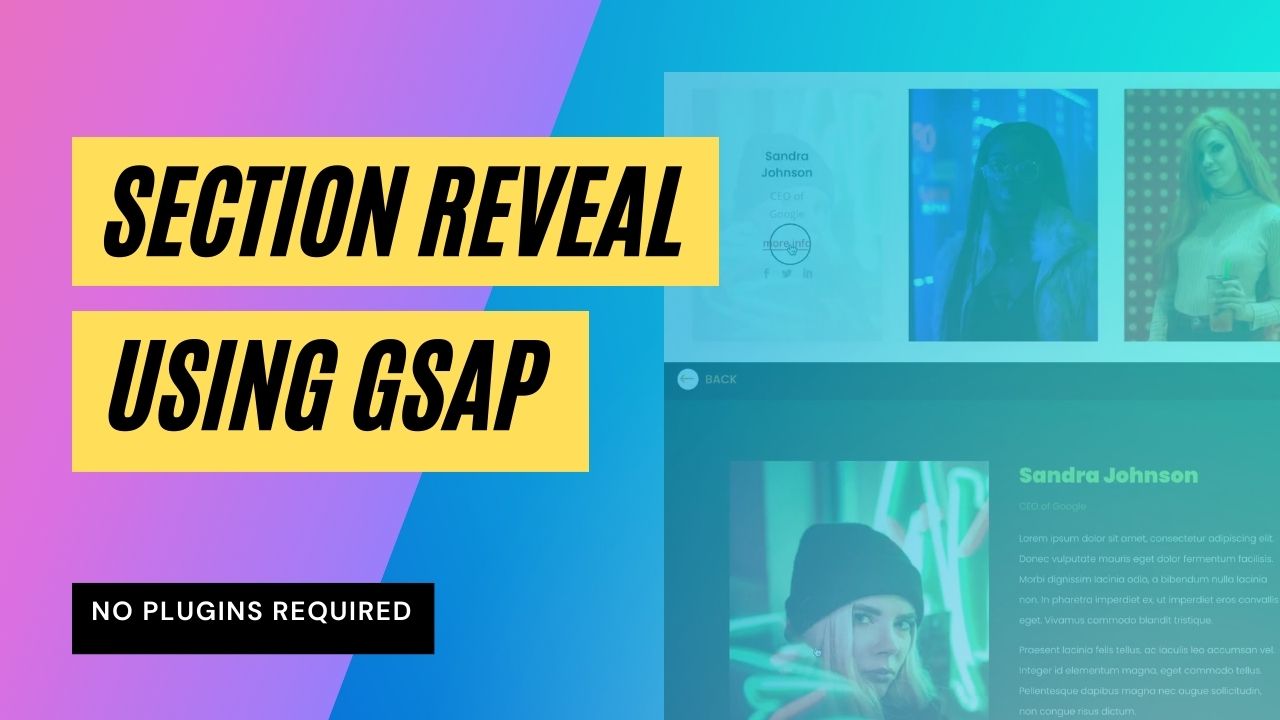 How to create a Section Reveal animation using GSAP in Divi - Divi Agency